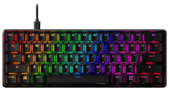 HP HyperX Alloy Origins 60 RGB-LED Gaming Tastatur (Schwarz) für 119,99 Euro