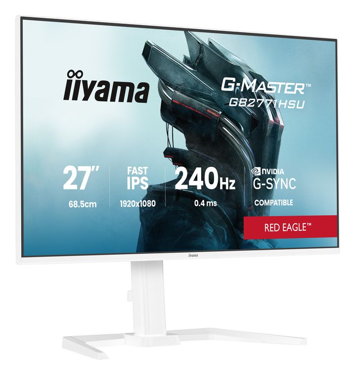 iiyama G-Master GB2771HSU-W1 Full HD Monitor 68,6 cm (27 Zoll) 16:9 350 cd/m²  (Weiß) f&uuml;r 148,99 Euro