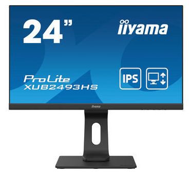 iiyama ProLite XUB2493HS-B4 Full HD Monitor 61 cm (24 Zoll) EEK: E 16:9 4 ms 250 cd/m² (Schwarz) für 169,00 Euro