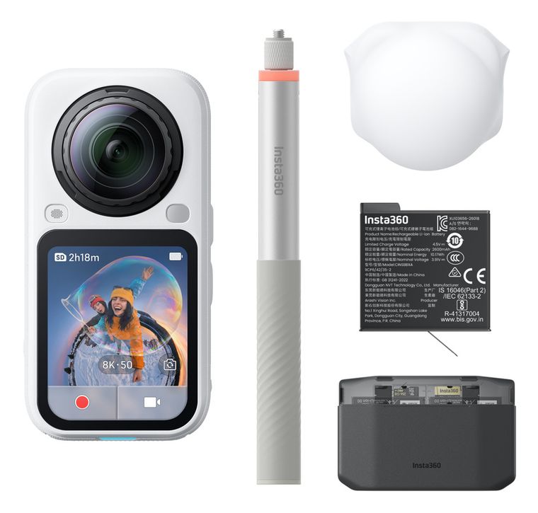 Insta360 X6 Essentials Bundle 7680 x 3840 Pixel Aktion Kamera 170° 120 MP  (Weiß) f&uuml;r 799,00 Euro