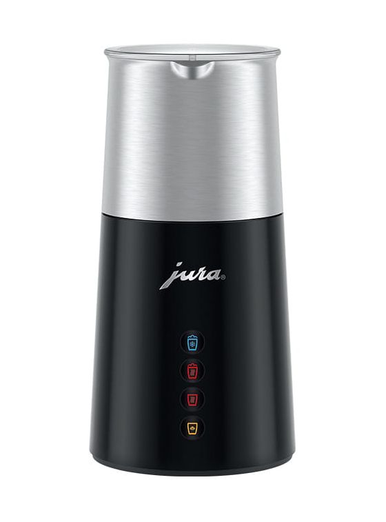 JURA 24331 Hot & Cold Milchaufschäumer Automatischer Milchaufschäumer/-wärmer ca. 360 ml  (Schwarz, Silber) f&uuml;r 82,99 Euro