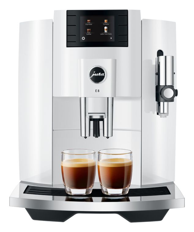 JURA E8 Kaffeevollautomat 15 bar 1,9 l 280 g AutoClean (Piano White) für 949,00 Euro