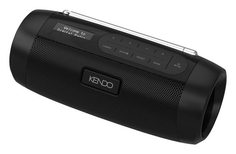 Kendo TuneBox 23EX Bluetooth DAB+, UKW Radio Tragbar Wasserdicht IPX5 (Schwarz) für 33,00 Euro