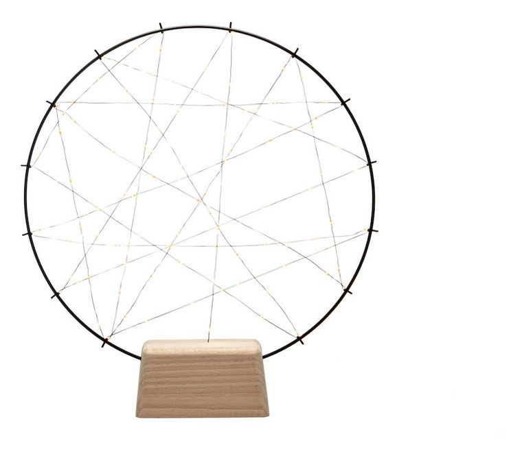 Konstsmide 1783-787 Metallsilhouette Ring Holz LED Ultra-Warmweiß (2200K) Bernstein  (Schwarz) f&uuml;r 38,49 Euro