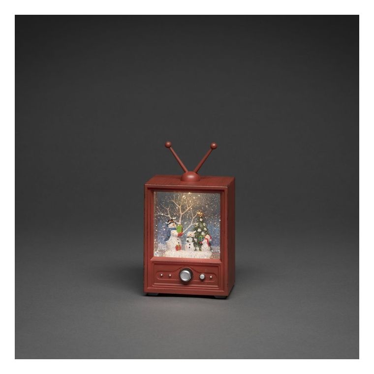 Konstsmide 4373-000 Fernseher mit 3 Schneemännern LED Warmweiß (3000K) Batterie/Akku f&uuml;r 25,68 Euro