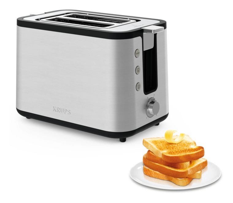 Krups KH442D Control Line Toaster 850 W 2 Scheibe(n) 6 Stufen (Edelstahl) für 49,99 Euro