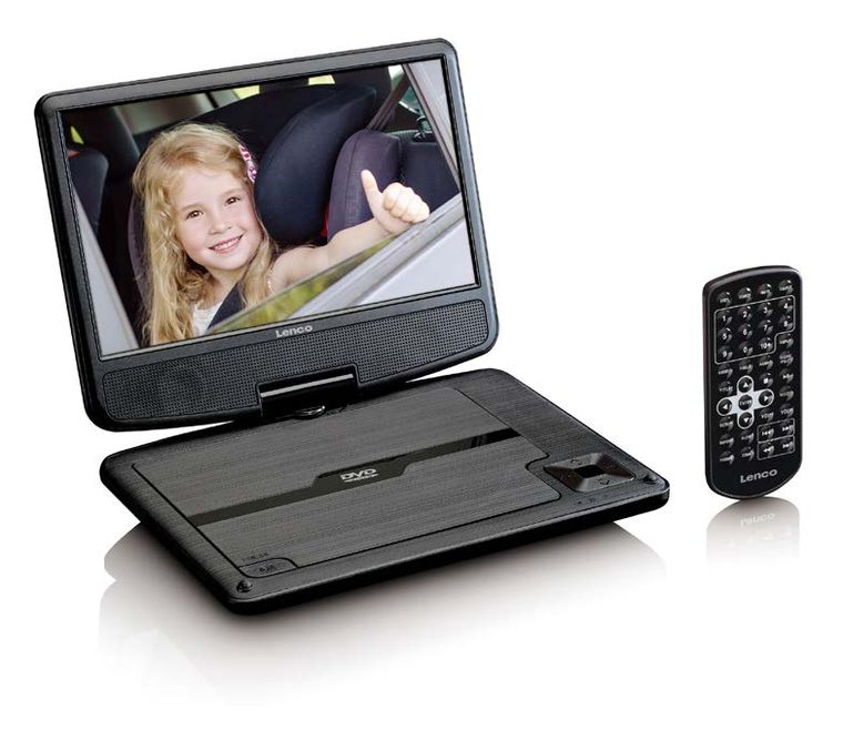 Lenco DVP-901BK 22,9 cm (9 Zoll) Tragbarer DVD-Player CD, DVD, DVD+R, DVD+RW, DVD-R, DVD-RW f&uuml;r 129,99 Euro