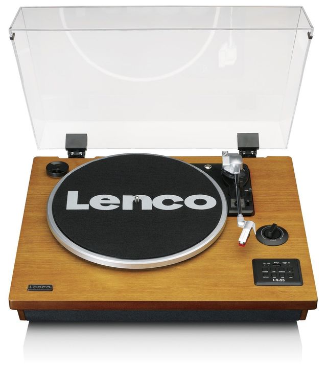 Lenco LS-55WA Audio-Plattenspieler mit Riemenantrieb (Holz) für 135,00 Euro