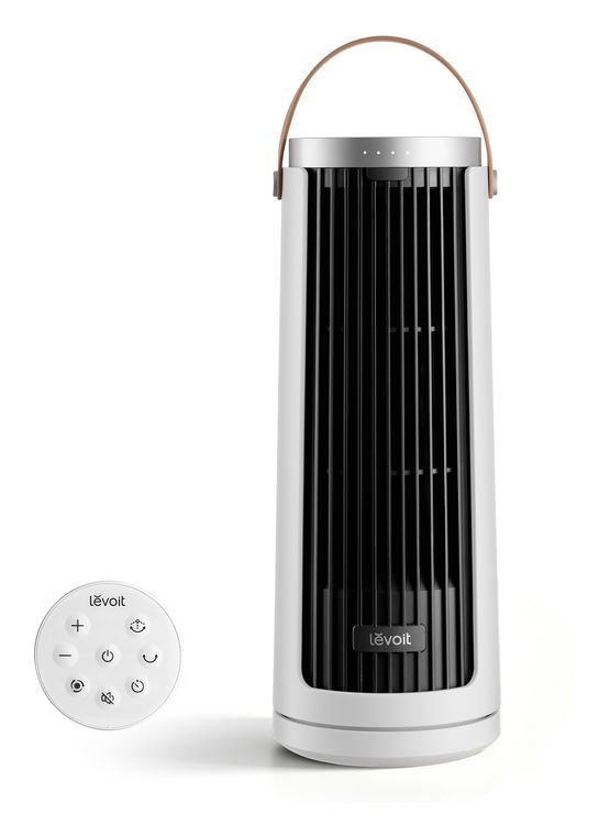 Levoit LTF-F132B-WEUR Turmventilator Tisch, Flur 20 dB  (Schwarz, Weiß) f&uuml;r 89,99 Euro