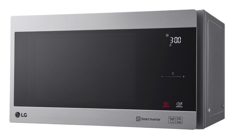 LG MS2595CIS Freistehende Mikrowelle 1000 W Größe: mittel 5 Stufen (Silber, Edelstahl) für 149,99 Euro