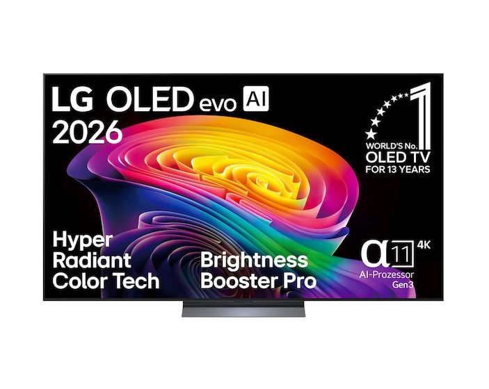 LG OLED77C69LB OLED 195,6 cm (77 Zoll) Fernseher 4K Ultra HD VESA 300 x 200 mm f&uuml;r 2.222,00 Euro