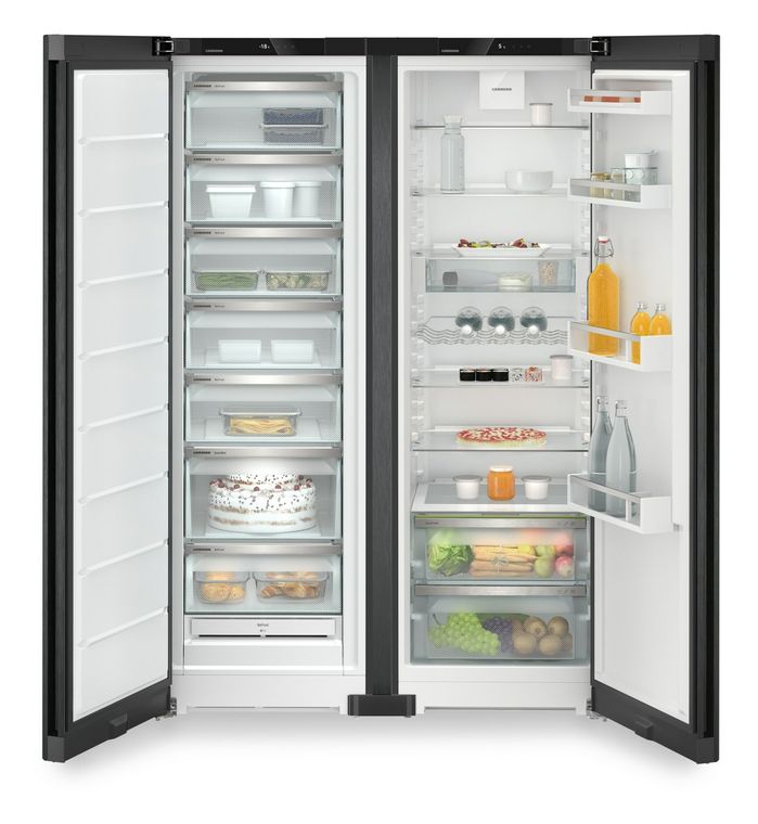 Liebherr XRFbd5220-22 Plus Europäischer Side-by-Side Kühl-/ Gefrierkombination 399 l / 277 l NoFrost 1855 mm x 1226 mm  (Schwarz) f&uuml;r 2.430,00 Euro