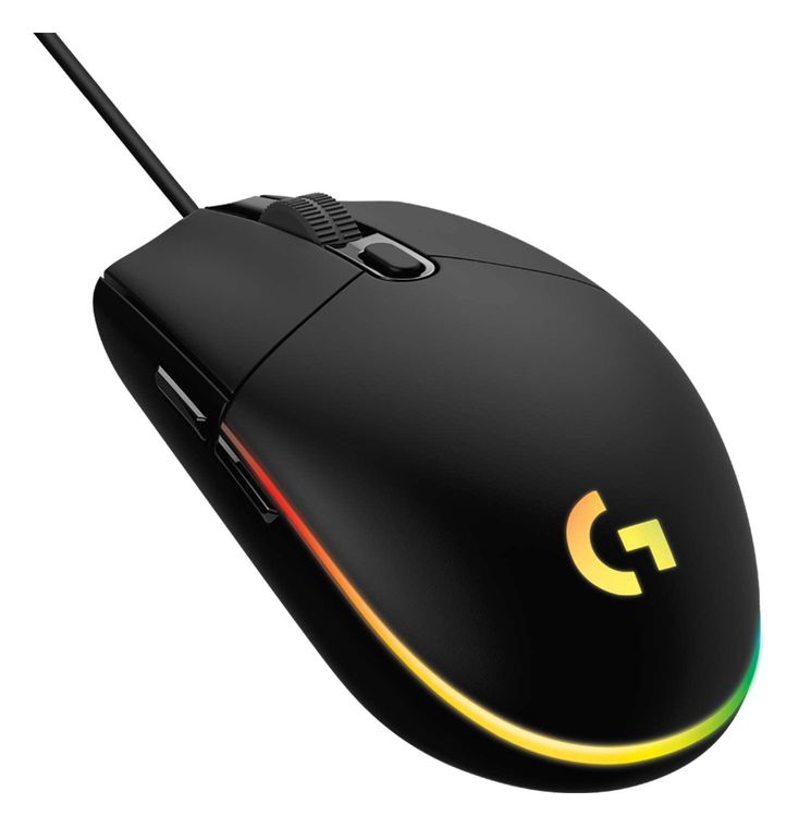 Logitech G203 LightSync 8000 DPI Gaming Maus  (Schwarz) f&uuml;r 34,28 Euro