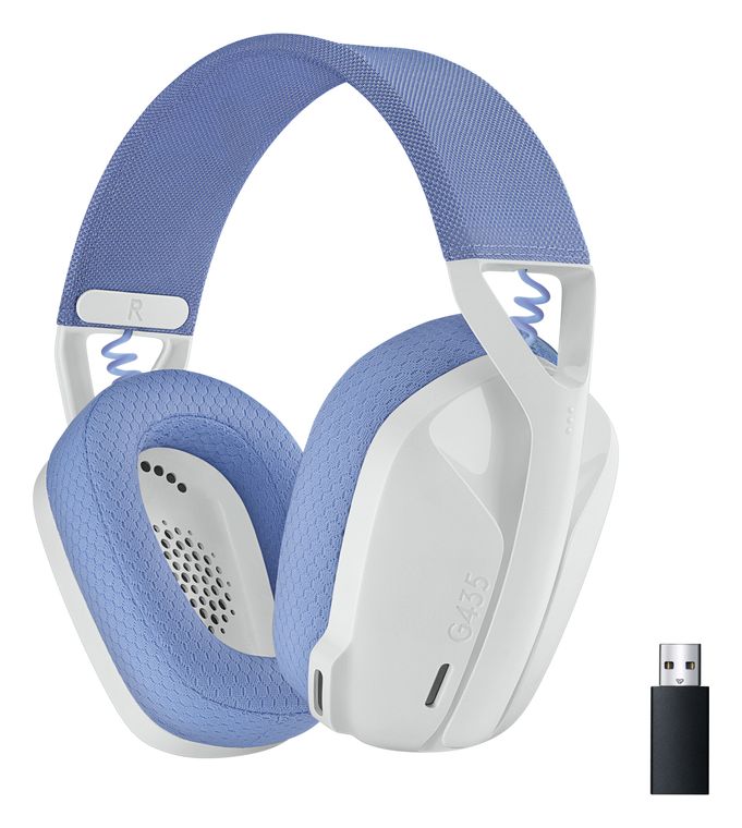 Logitech G G435 Over Ear Bluetooth Kopfhörer kabellos 18 h Laufzeit (Weiß) für 39,00 Euro