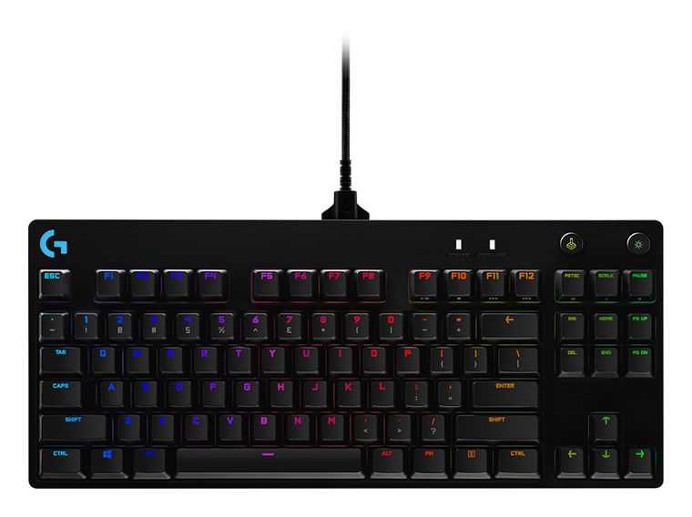 Logitech Pro RGB-LED Gaming Tastatur USB (Schwarz) für 99,00 Euro