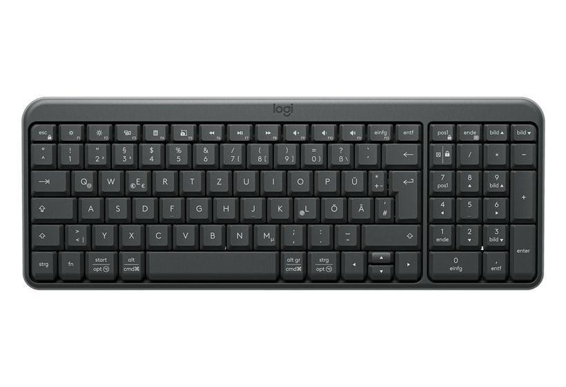 Logitech K250 Compact Bluetooth Universal Tastatur RF Wireless + Bluetooth 2.4 GHz  (Graphit) f&uuml;r 22,99 Euro