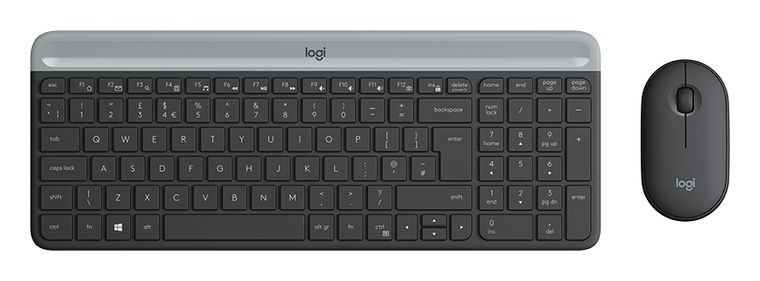 Logitech MK470 Universal Tastatur RF Wireless 2.4 GHz (Graphit) für 39,00 Euro