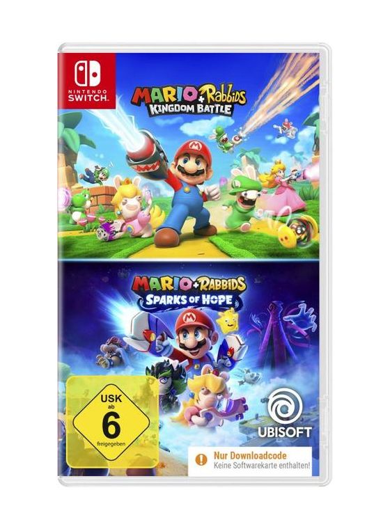 Mario + Rabbids Compilation - Kingdom Battle + Sparks of Hope (Nintendo Switch) f&uuml;r 29,99 Euro
