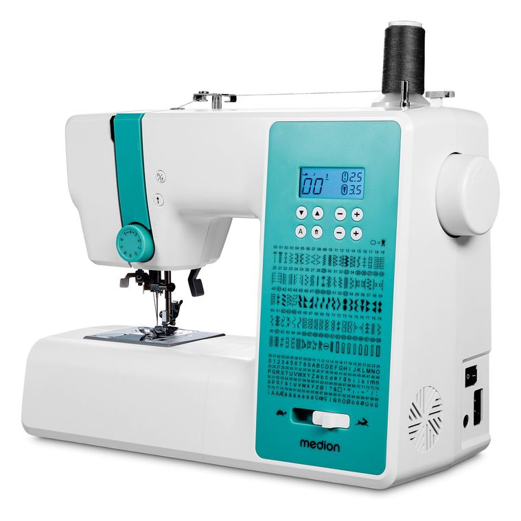 Medion LIFE® Digitale Nähmaschine SD36 (MD11881) einstellbare Stichlänge und Stichbreite, 270 Stichmuster, Integriertes Zubehörfach, 36 Watt Motorleistung f&uuml;r 148,99 Euro