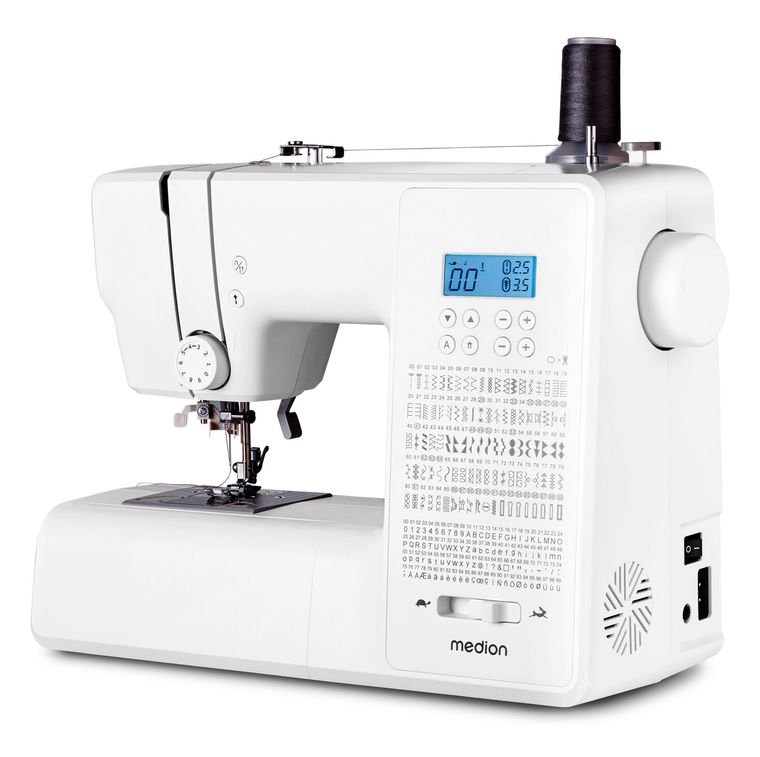Medion LIFE® Digitale Nähmaschine SD36 (MD11881) einstellbare Stichlänge und Stichbreite, 270 Stichmuster, Integriertes Zubehörfach, 36 Watt Motorleistung f&uuml;r 148,99 Euro