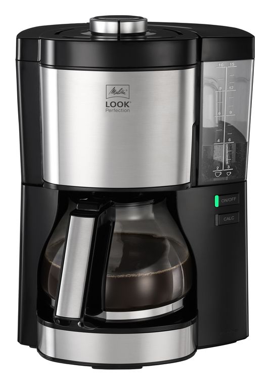Melitta 1025-06 Look Perfection 15 Tassen Filterkaffeemaschine  (Schwarz, Silber) f&uuml;r 68,99 Euro