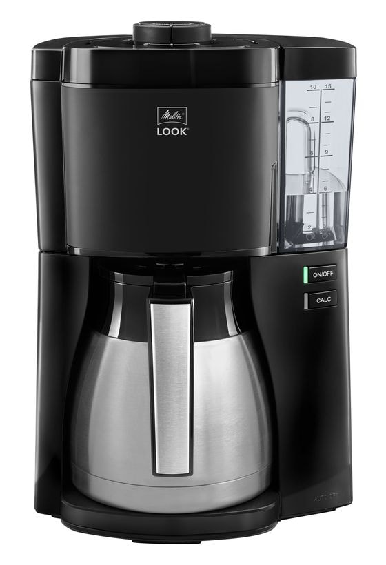 Melitta 1025-12 Look Therm Timer 15 Tassen Thermo Filterkaffeemaschine 1,2 l  (Schwarz, Edelstahl) f&uuml;r 88,49 Euro