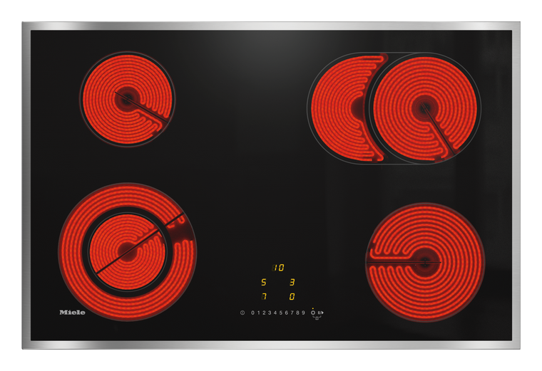 Miele KM6522FR autarkes 76cm Glaskeramik Kochfeld/Herdplatte 4 Zone(n) f&uuml;r 880,00 Euro