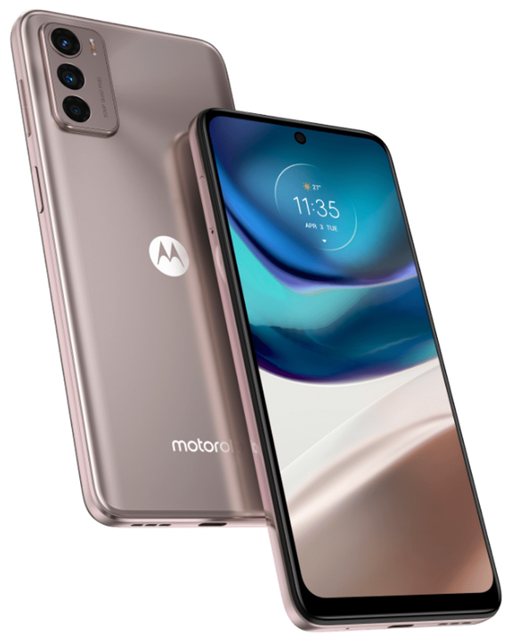 Motorola Moto G42 Smartphone 16,3 cm (6.4 Zoll) 64 GB Android 50 MP Dreifach Kamera Dual Sim (Metallic Rosé) für 189,00 Euro
