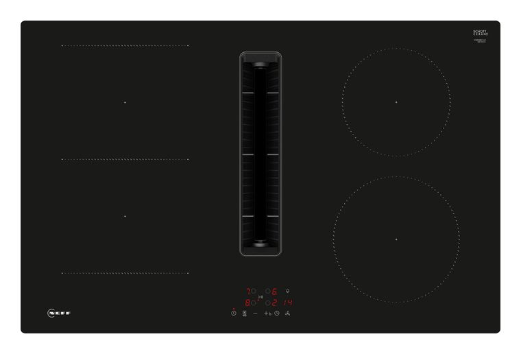 Neff V58NBS1L0 autarkes 80 cm Induktions Kochfeld/Herdplatte 4 Zone(n) mit in­te­grier­tem Dunstabzug f&uuml;r 1.085,00 Euro