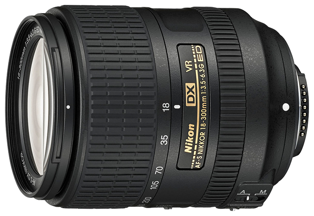 Nikon AF-S DX NIKKOR 18-300mm f/3.5-6.3G ED VR 16,7-fach-Zoomobjektiv für 629,00 Euro