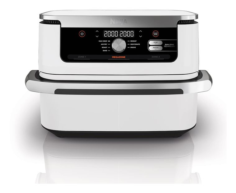 Ninja AF500EU Doppel Heißluftfritteuse 10,4 l 2470 W  (Silber, Weiß) f&uuml;r 169,99 Euro