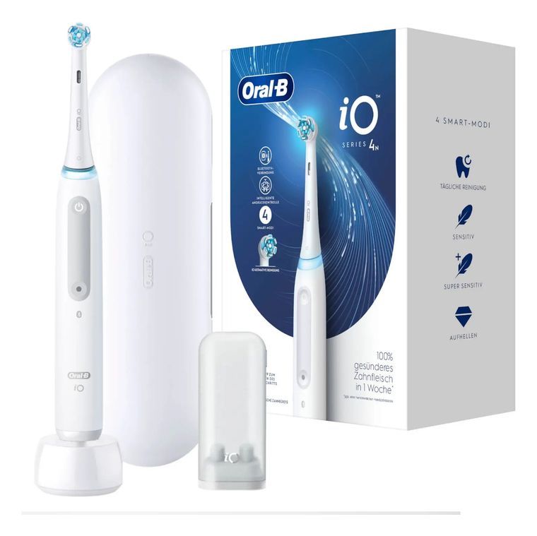 Oral-B iO Series 4 Quite White Rotierende Zahnbürste für Erwachsene  (Weiß) f&uuml;r 71,49 Euro