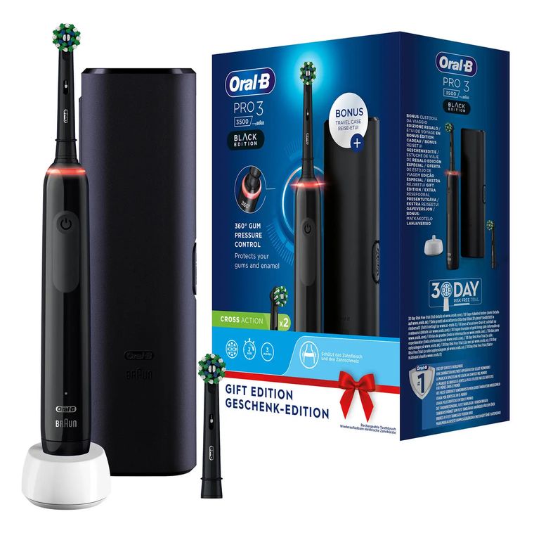 Oral-B Pro 3 3500 Rotierende Zahnbürste für Erwachsene  (Schwarz) f&uuml;r 44,99 Euro