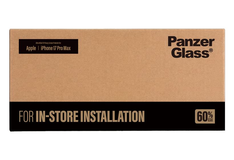 PanzerGlass 01532 Klare Bildschirmschutzfolie Polyethylenterephthalat, Silikon Apple - iPhone 17 Pro Max Kratzresistent, Schockresistent f&uuml;r 30,49 Euro