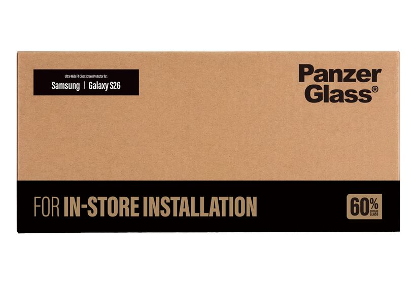 PanzerGlass 86599 Klare Bildschirmschutzfolie Polyethylenterephthalat, Silikon für  Samsung Samsung - Galaxy S26 Kratzresistent, Schockresistent f&uuml;r 24,99 Euro