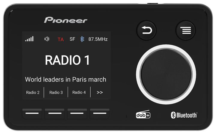Pioneer SDA-11DAB Bluetooth DAB, DAB+ Radio (Schwarz) für 123,99 Euro