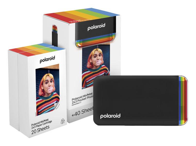 Polaroid Hi-Print 2x3 Generation 2 Bundle 2.1" x 3.4" (5.3 x 8.6 cm) Foto Drucker 291 x 291 DPI  (Schwarz) f&uuml;r 116,99 Euro
