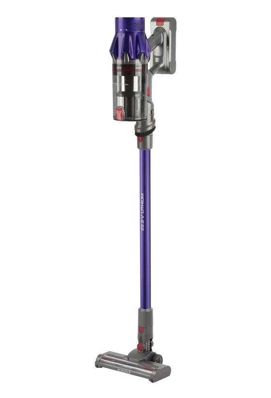 ProfiCare PC-BS3148A Handstaubsauger Beutellos bis 35 min Laufzeit 22,2 V HEPA  (Grau, Violett) f&uuml;r 139,99 Euro