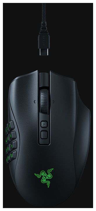 Razer Naga V2 Pro 30000 DPI Gaming Maus Optisch (Schwarz) für 169,99 Euro