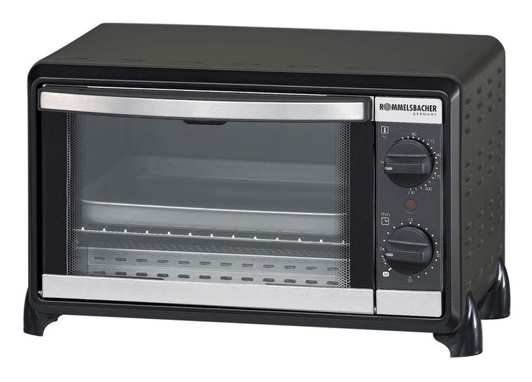 Rommelsbacher BG950 Kleinbackofen 950W 10l 2 Einschubebenen Ober-/Unterhitze f&uuml;r 59,99 Euro