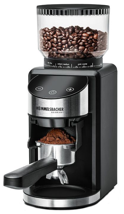 Rommelsbacher EKM400 Kaffeemühle Filterkaffeemaschine (Schwarz, Edelstahl) für 125,99 Euro