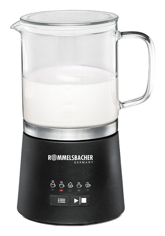 Rommelsbacher MS625 Milchaufschäumer Automatischer Milchaufschäumer/-wärmer ca. 250 ml  (Schwarz, Edelstahl) f&uuml;r 60,99 Euro