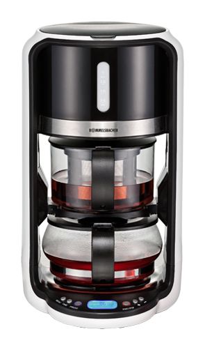 Rommelsbacher TA1200 Teeautomat 80/85/90/100°C LCD-Anzeige Filterkaffeemaschine (Schwarz, Weiß) für 119,99 Euro