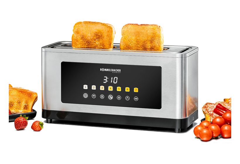 Rommelsbacher TOL1000 Toaster 2 Scheibe(n) 7 Stufen  (Edelstahl, Schwarz) f&uuml;r 99,99 Euro