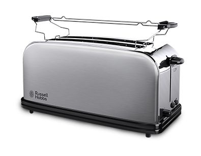 Russell Hobbs 23610-56 Oxford Toaster 4 Scheibe(n) 6 Stufen (Schwarz, Edelstahl) für 46,99 Euro