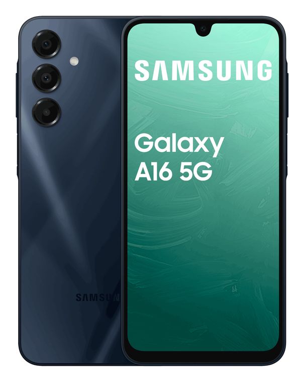 Samsung Galaxy A16 128 GB 5G Smartphone 17 cm (6.7 Zoll) 2,4 GHz Android 50 MP Dreifach Kamera Dual Sim (Blue Black) für 209,00 Euro