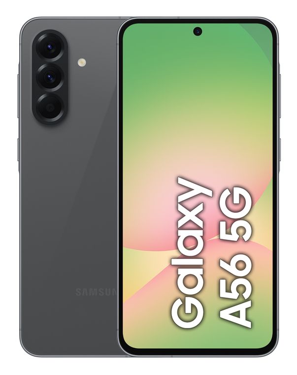 Samsung Galaxy A56 256 GB 5G Smartphone 17 cm (6.7 Zoll) 2,6 GHz Android 50 MP Dreifach Kamera Dual Sim WiFi 6 (Awesome Graphite) f&uuml;r 379,00 Euro