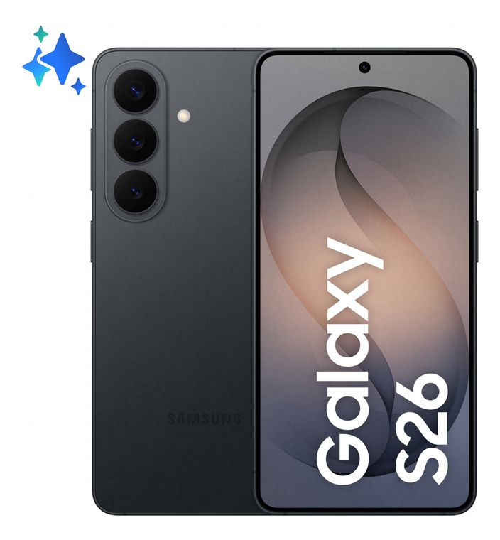 Samsung Galaxy S26 256 GB 5G Smartphone 16 cm (6.3 Zoll) 3,26 GHz Android 50 MP Dreifach Kamera Dual Sim WiFi 7  (Schwarz) f&uuml;r 719,00 Euro