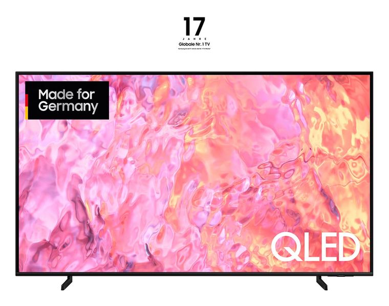 Samsung GQ65Q64CAU QLED 165,1 cm (65 Zoll) Fernseher 4K Ultra HD VESA 400 x 300 mm (Dark Grey) für 719,00 Euro