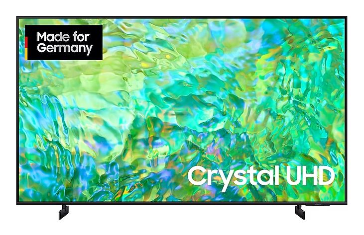 Samsung GU65CU8079U LED 165,1 cm (65 Zoll) Fernseher 4K Ultra HD VESA 400 x 300 mm (Schwarz) für 599,00 Euro
